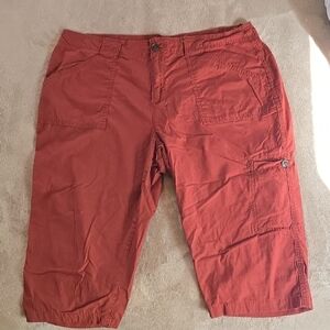 Rust Red Cargo Capris